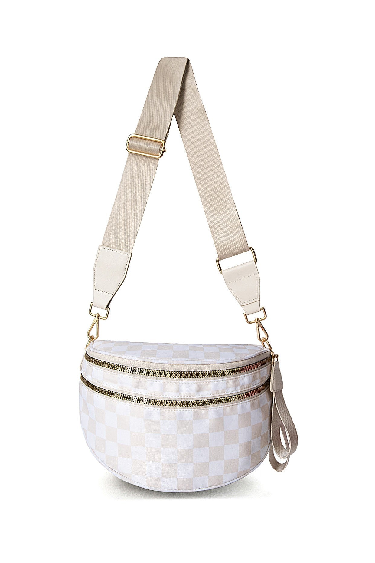 Checker Crossbody Sling Bag