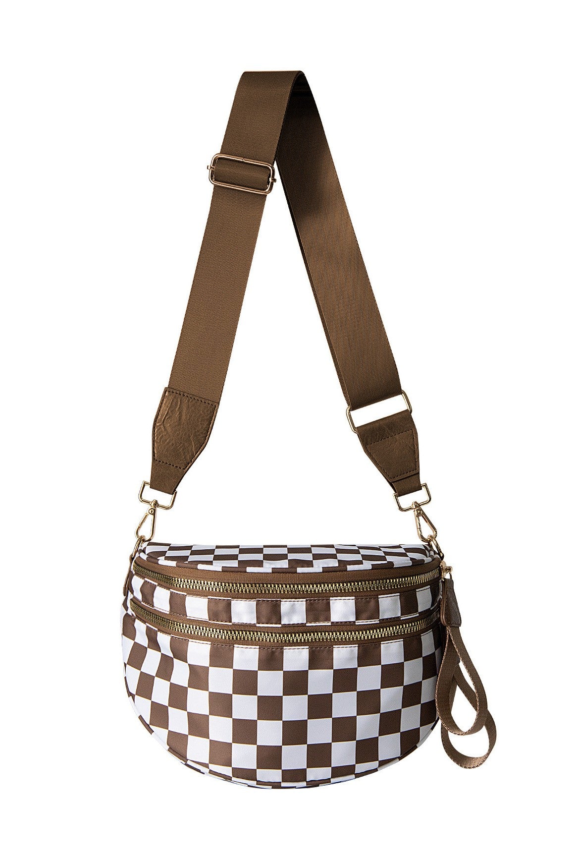 Checker Crossbody Sling Bag