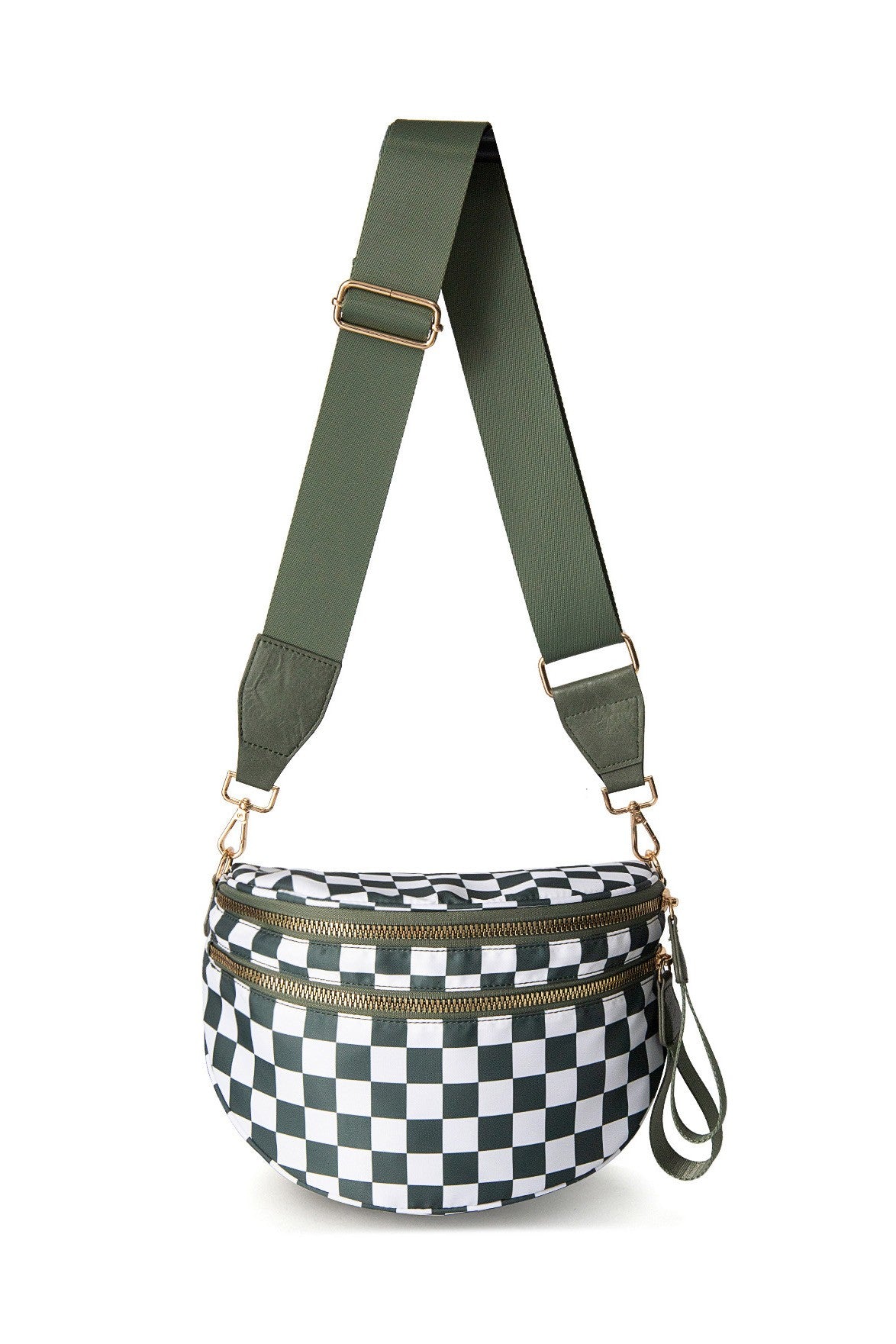 Checker Crossbody Sling Bag