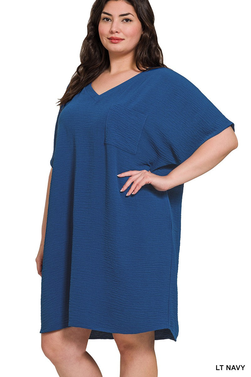 Plus Woven Airflow Dress