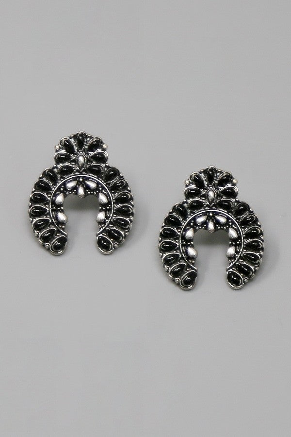 Western Floral Stud Earrings