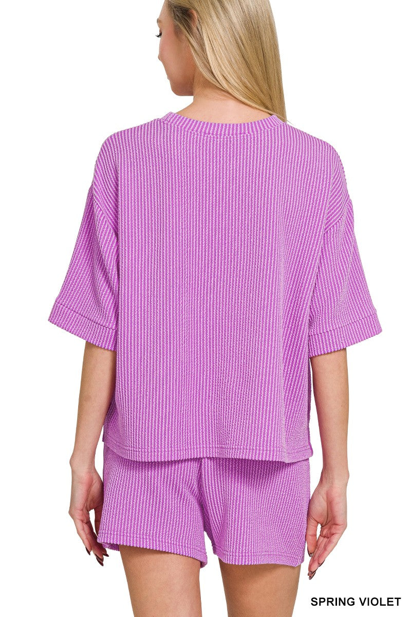 Zenana Ribbed Set