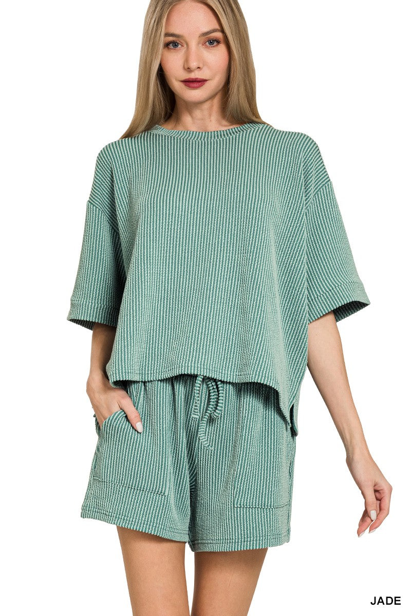 Zenana Ribbed Set
