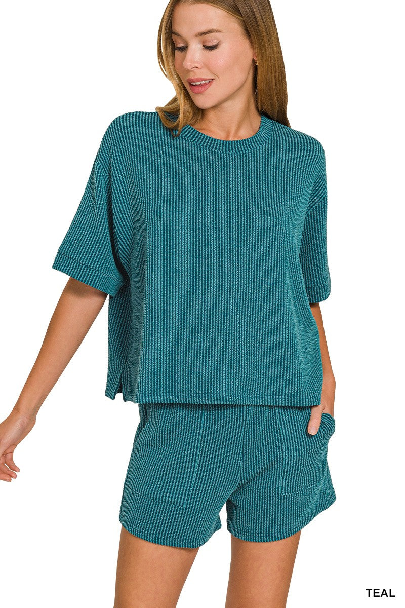 Zenana Ribbed Set