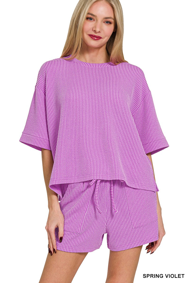 Zenana Ribbed Set