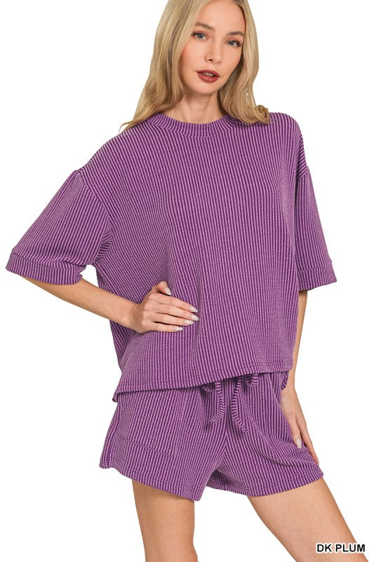 Zenana Ribbed Set