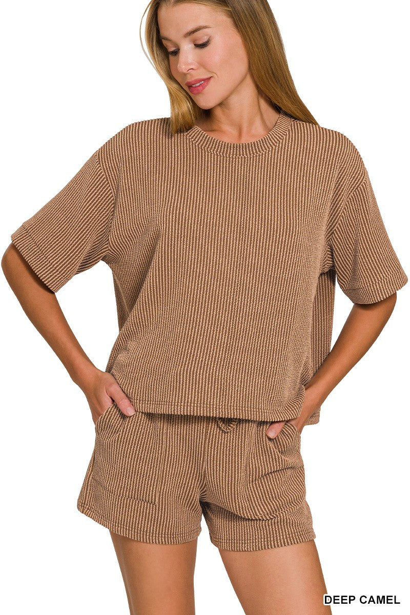 Zenana Ribbed Set