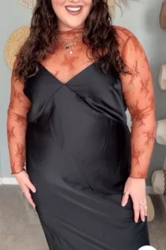Lace Mesh Sheer Top