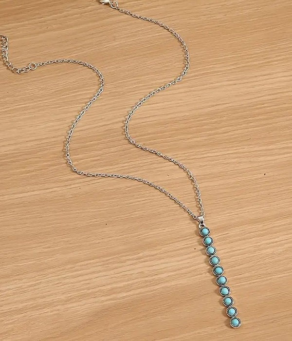 Turquoise Bar Necklace