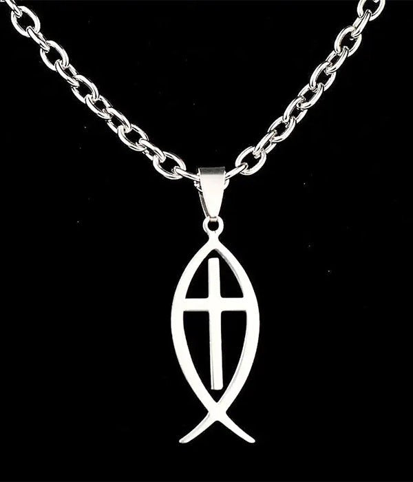 Christian Fish Pendant Necklace