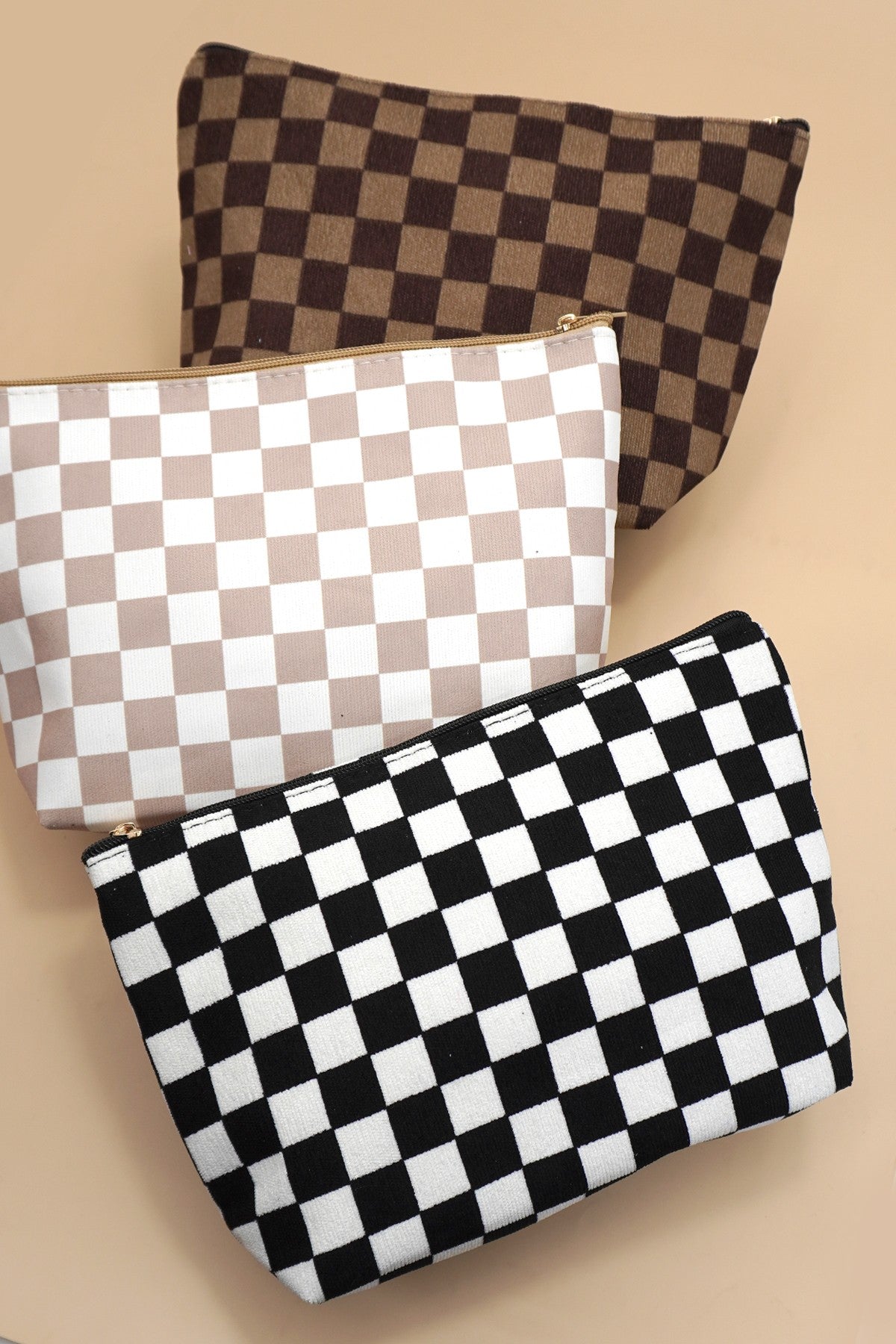 Travel Checker Cosmetic Bag