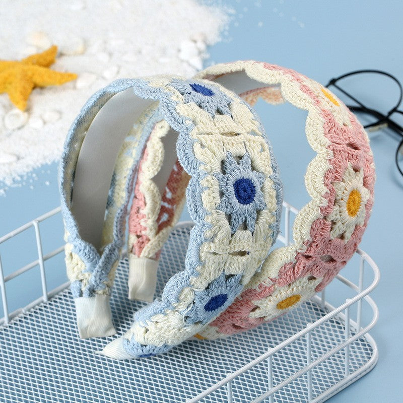 Floral Crochet Headband