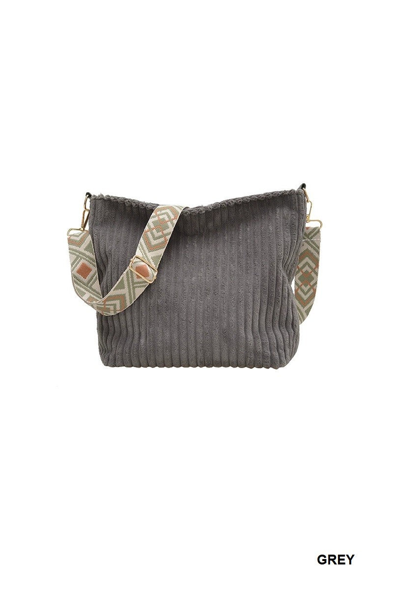Corduroy Tote Bag Guitar Shoulder Strap