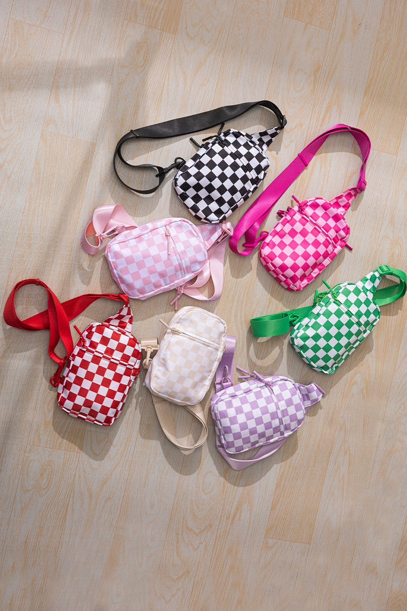 Checkered Sling Bag