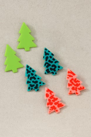 Christmas Tree Stud Earrings