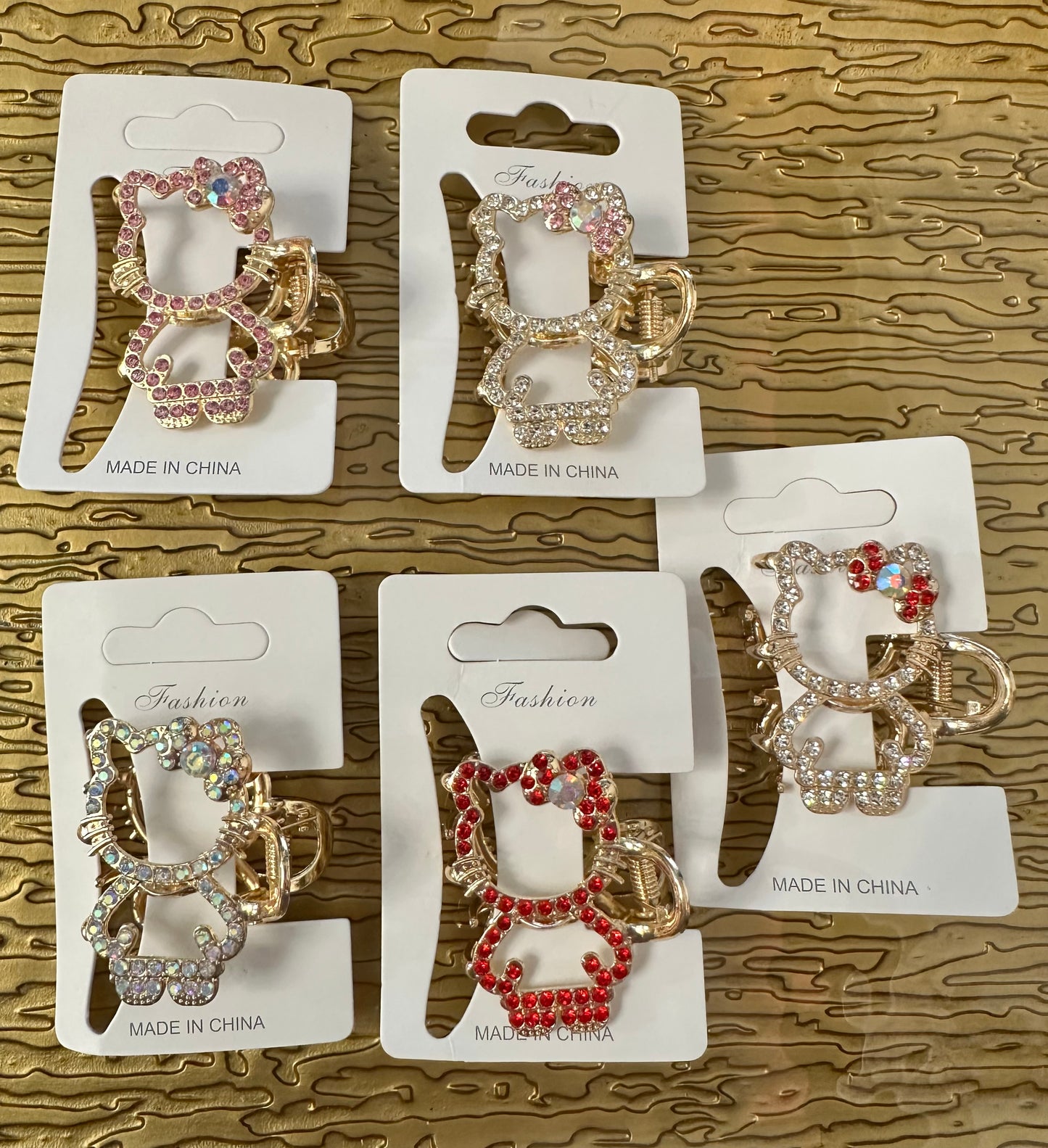 Hello Kitty Body Rhinestone Clips