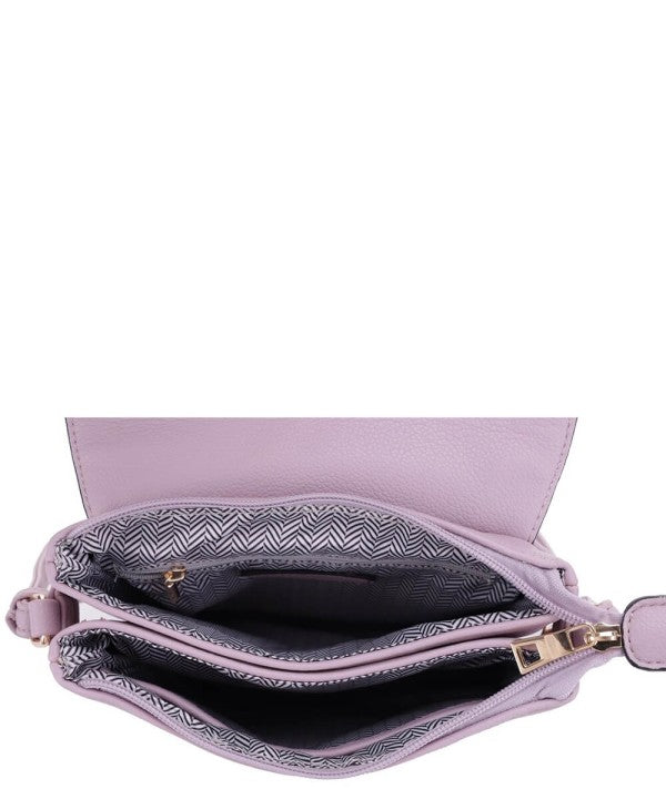 Double Tassel Flap Crossbody