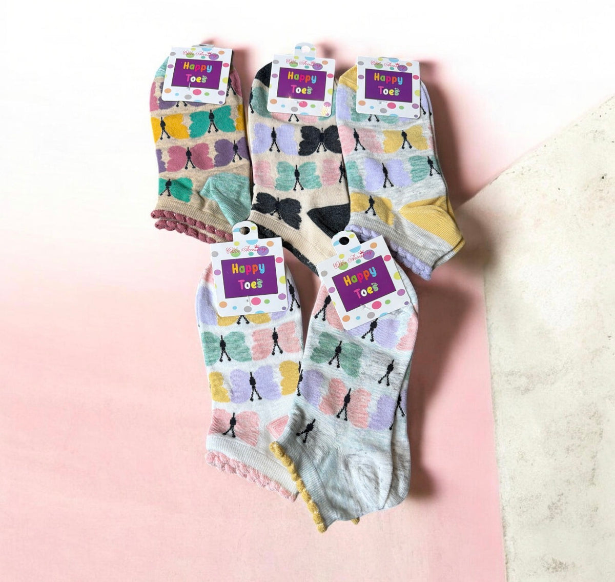 Butterfly Socks Ruffle Top
