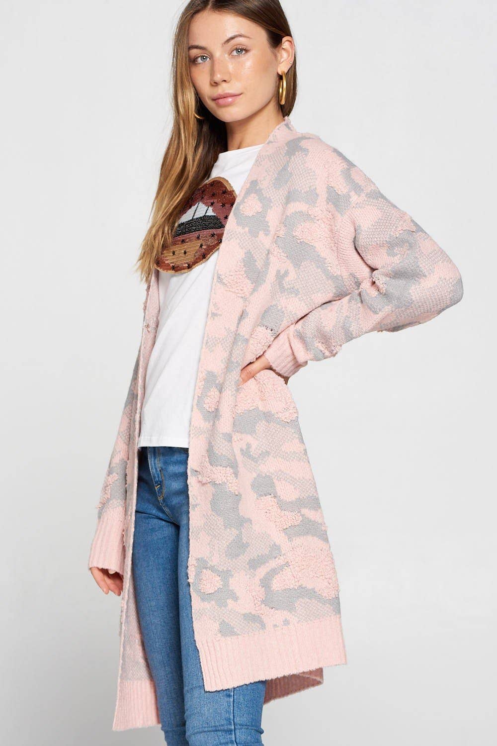 MULTI COLOR LONG SLEEVE CARDIGAN
