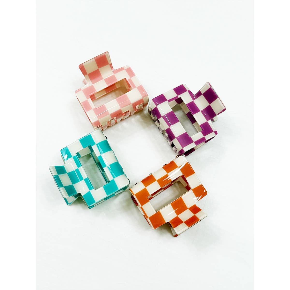 Checkered Hair Claw