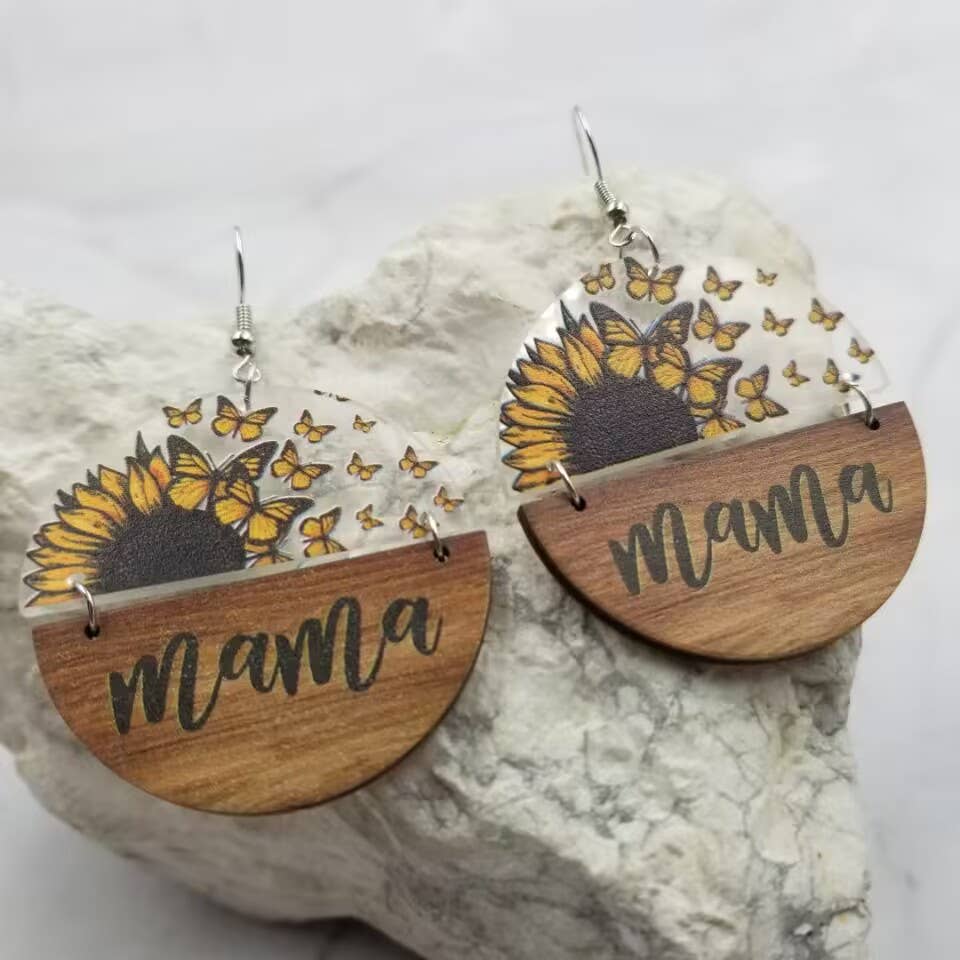 Mama Sunflower Earrings