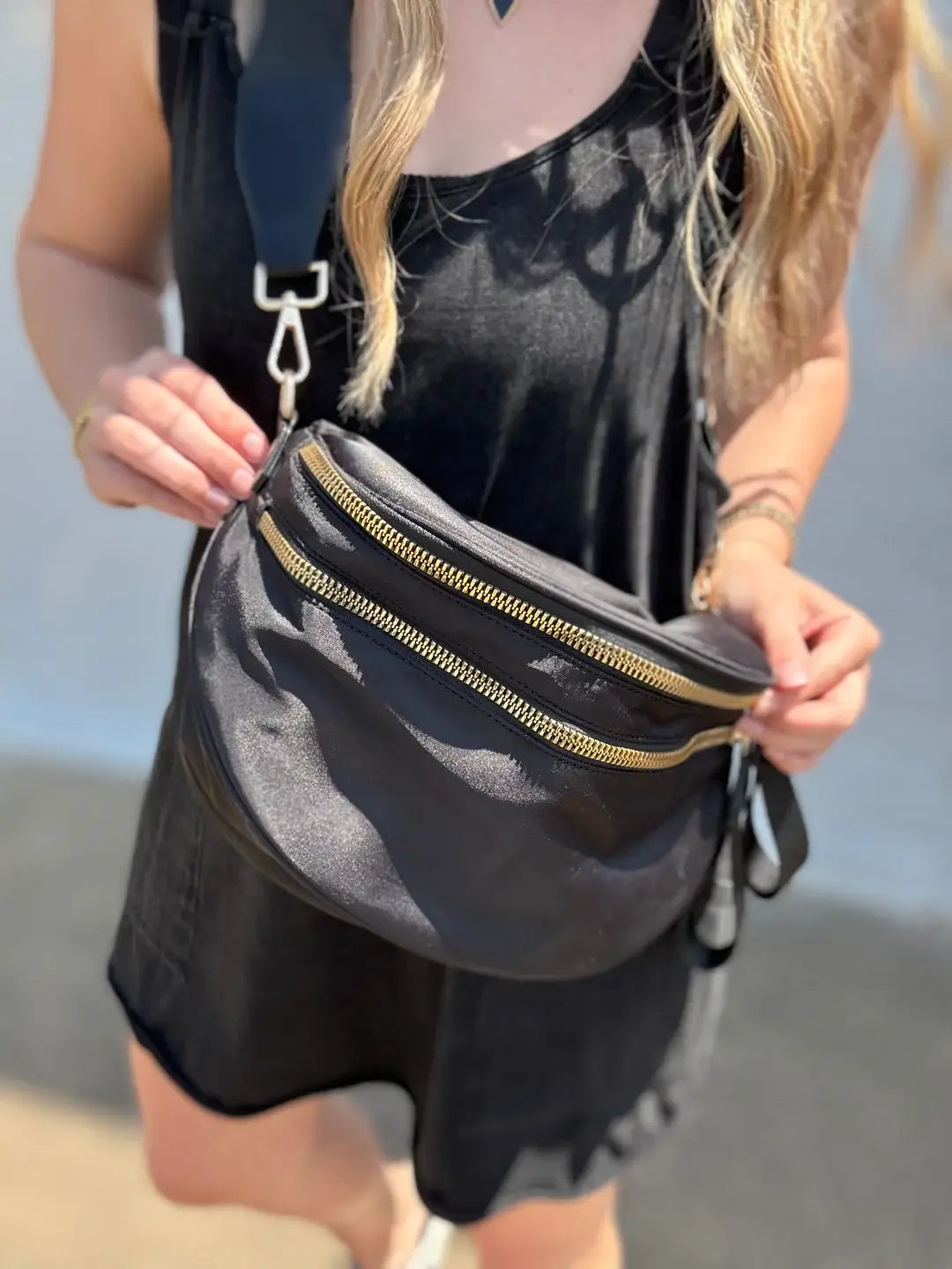 Oversize Bum Bag Crossbody - Solid