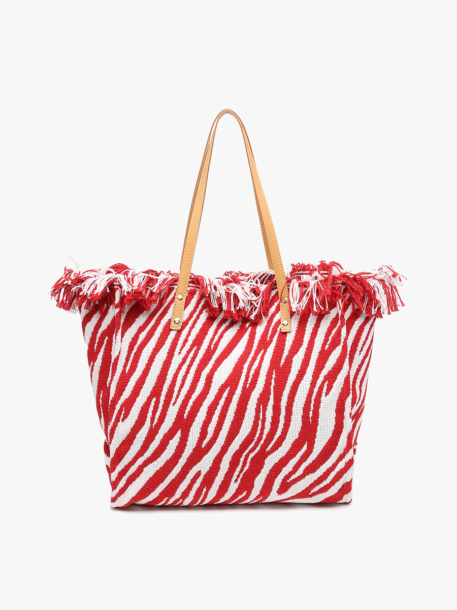 Madison Handwoven Fringe Tote