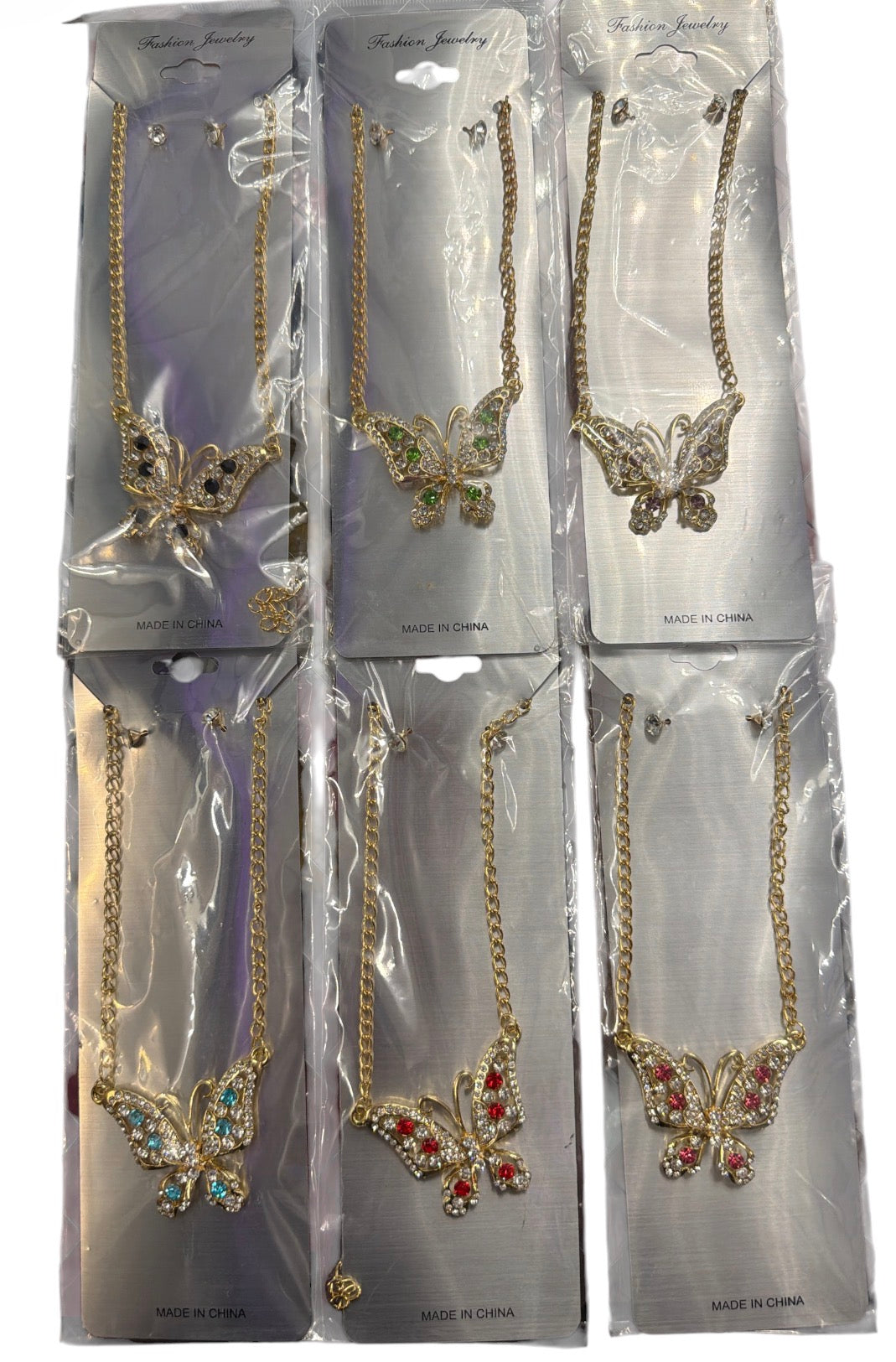 Butterfly Necklace and Earring Set