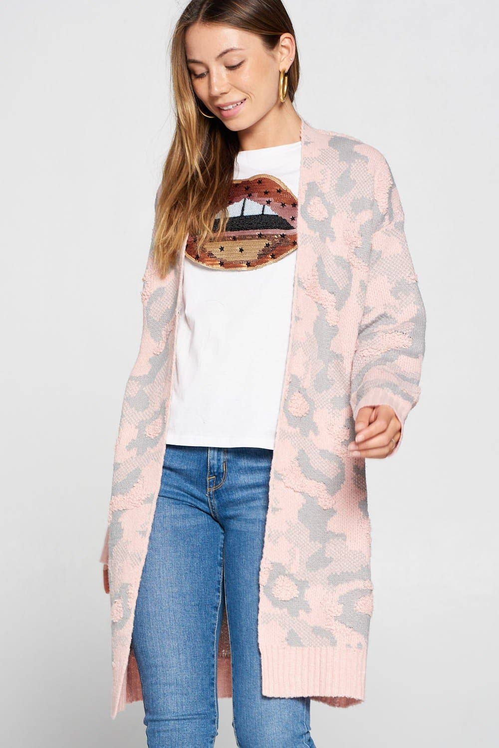 MULTI COLOR LONG SLEEVE CARDIGAN