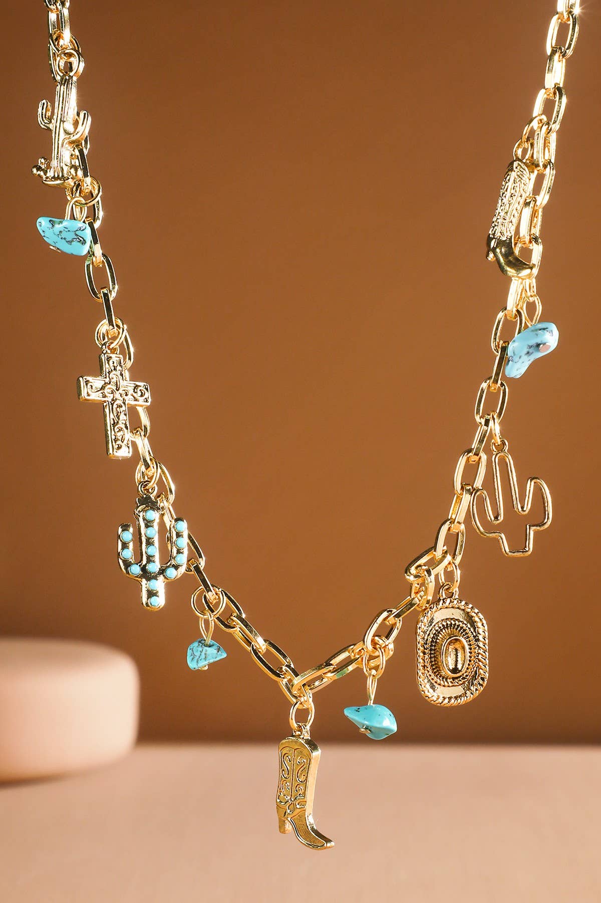 Western Multi Charm Necklace