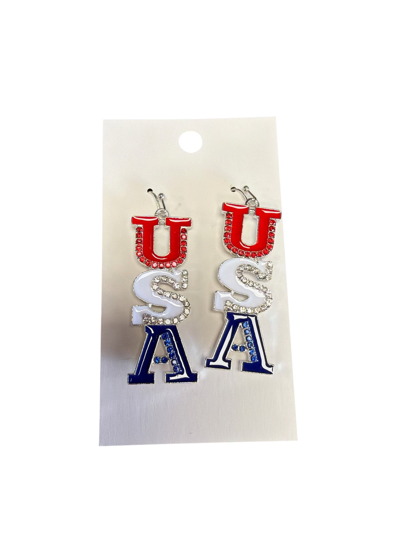 USA Dangle Earring