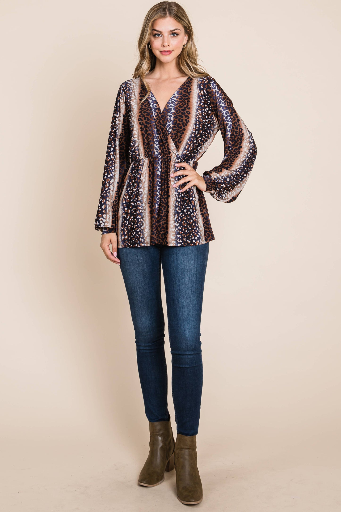 LONG SLEEVE WRAP TUNIC