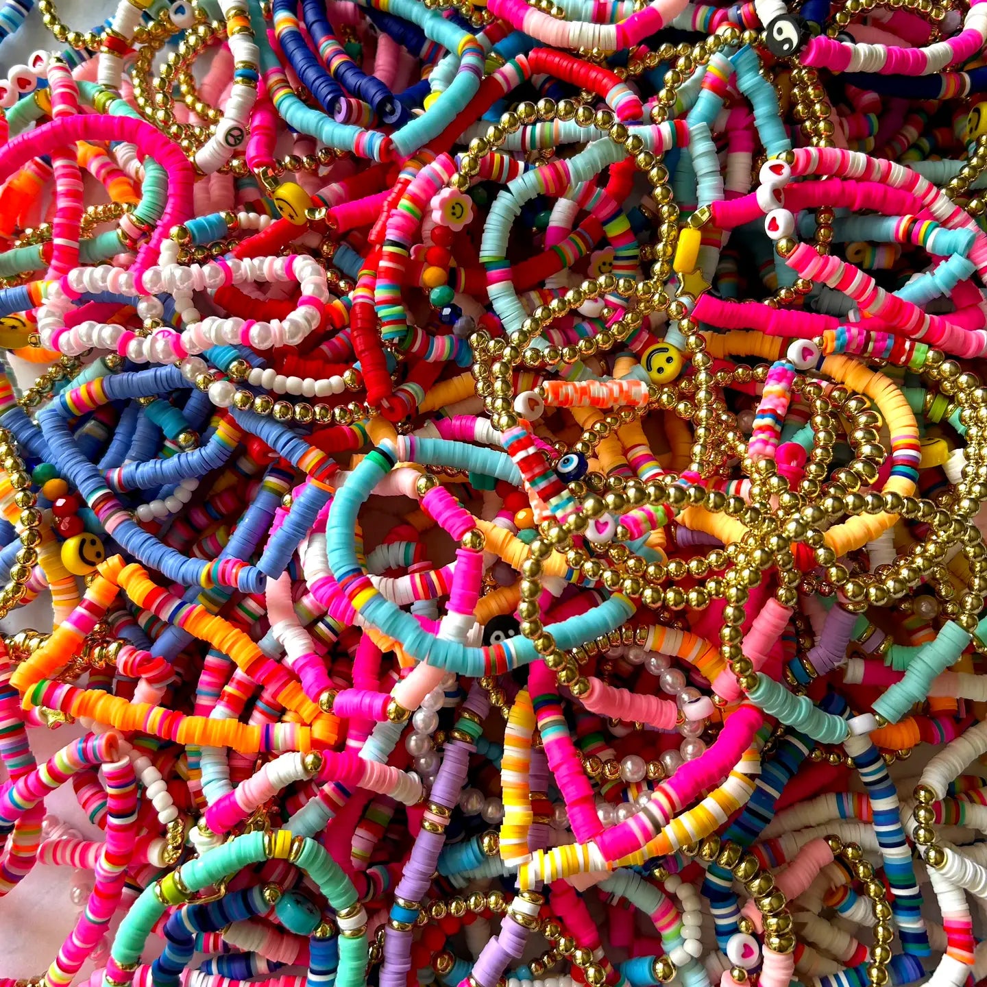 Bright Colored Summer Stretchy Bracelets