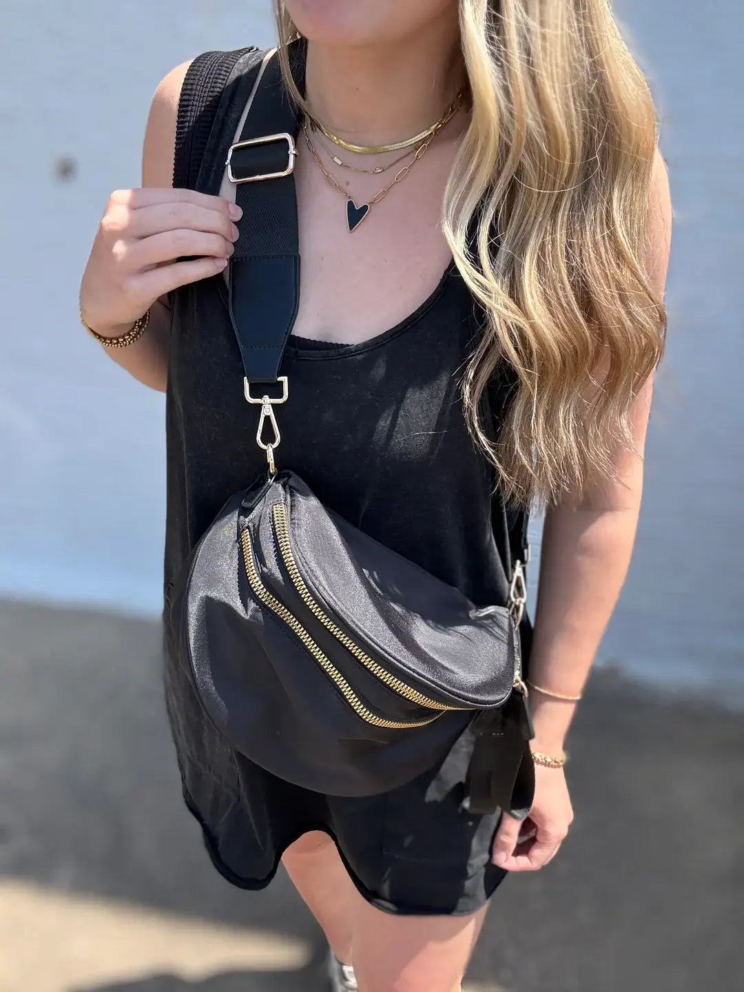Oversize Bum Bag Crossbody - Solid