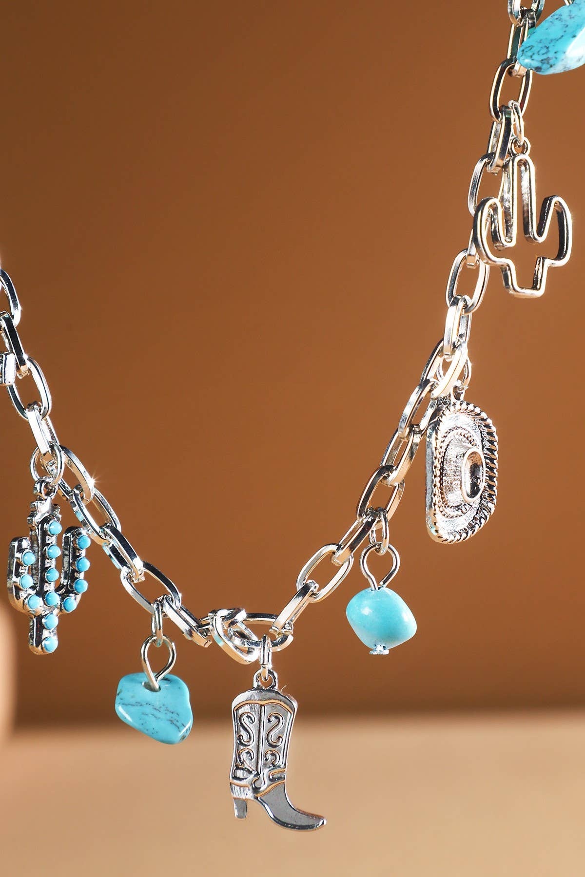 Western Multi Charm Necklace