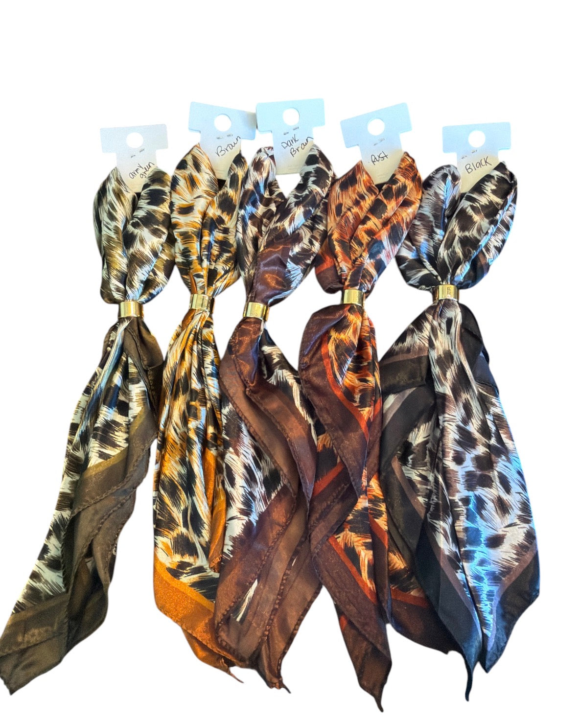 Animal Print Bag Scarfs