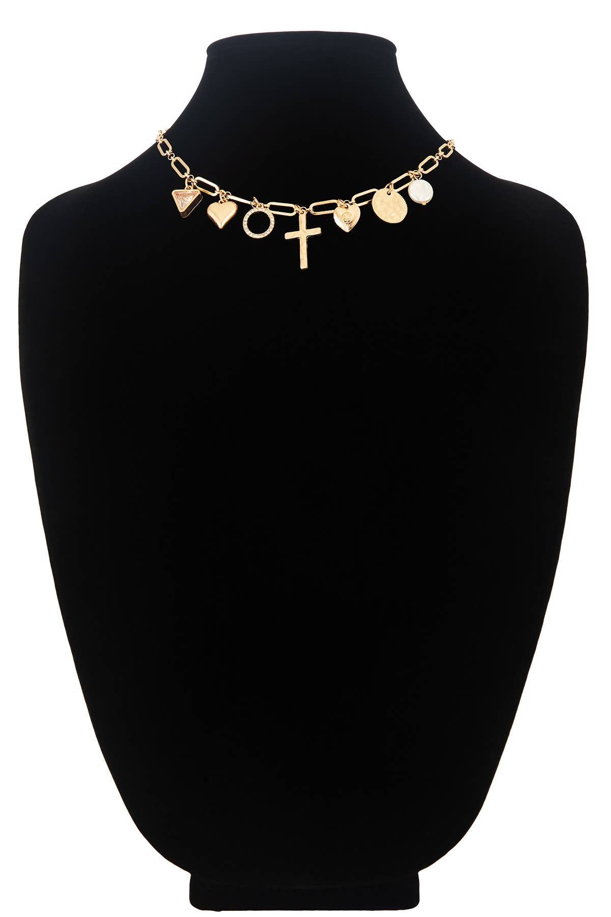 Paper Clip Chain Charm Necklace