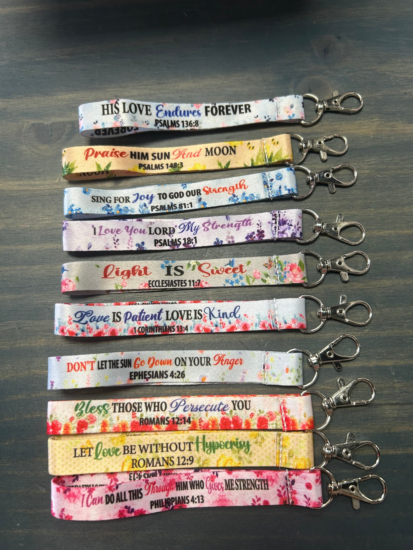 Bible Verse Keychain
