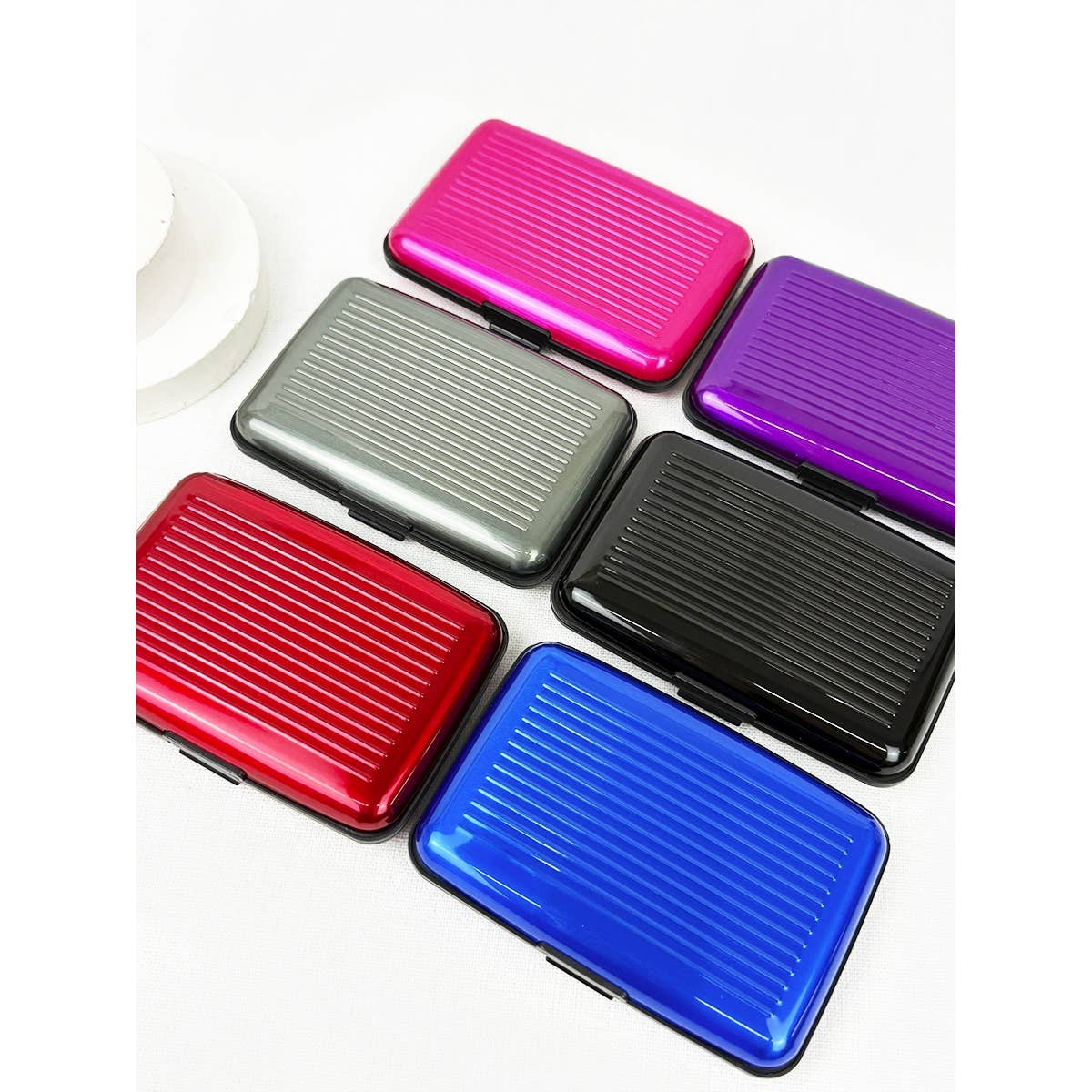 Solid Metallic Color Card Caddy
