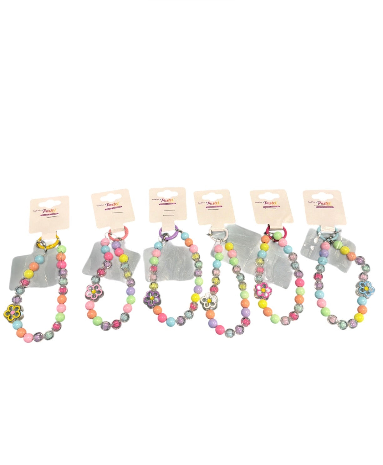 Multi Color Beaded Flower Phone Holder