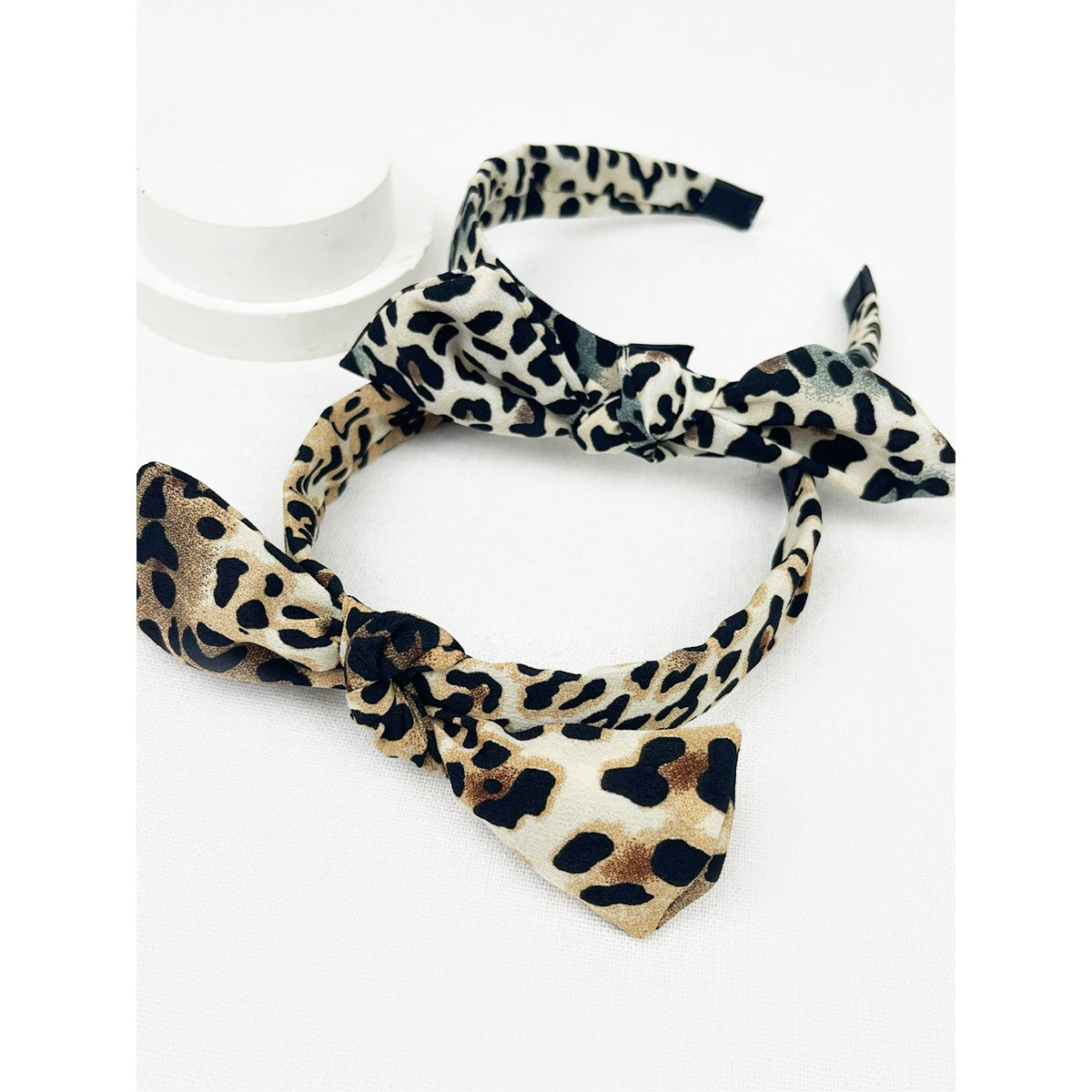Leopard Knotted Bow Headband
