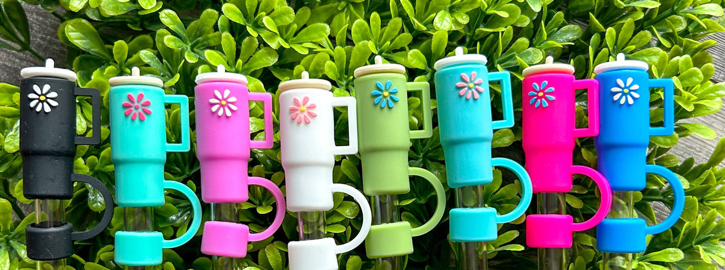 Tumbler Silicone Straw Topper