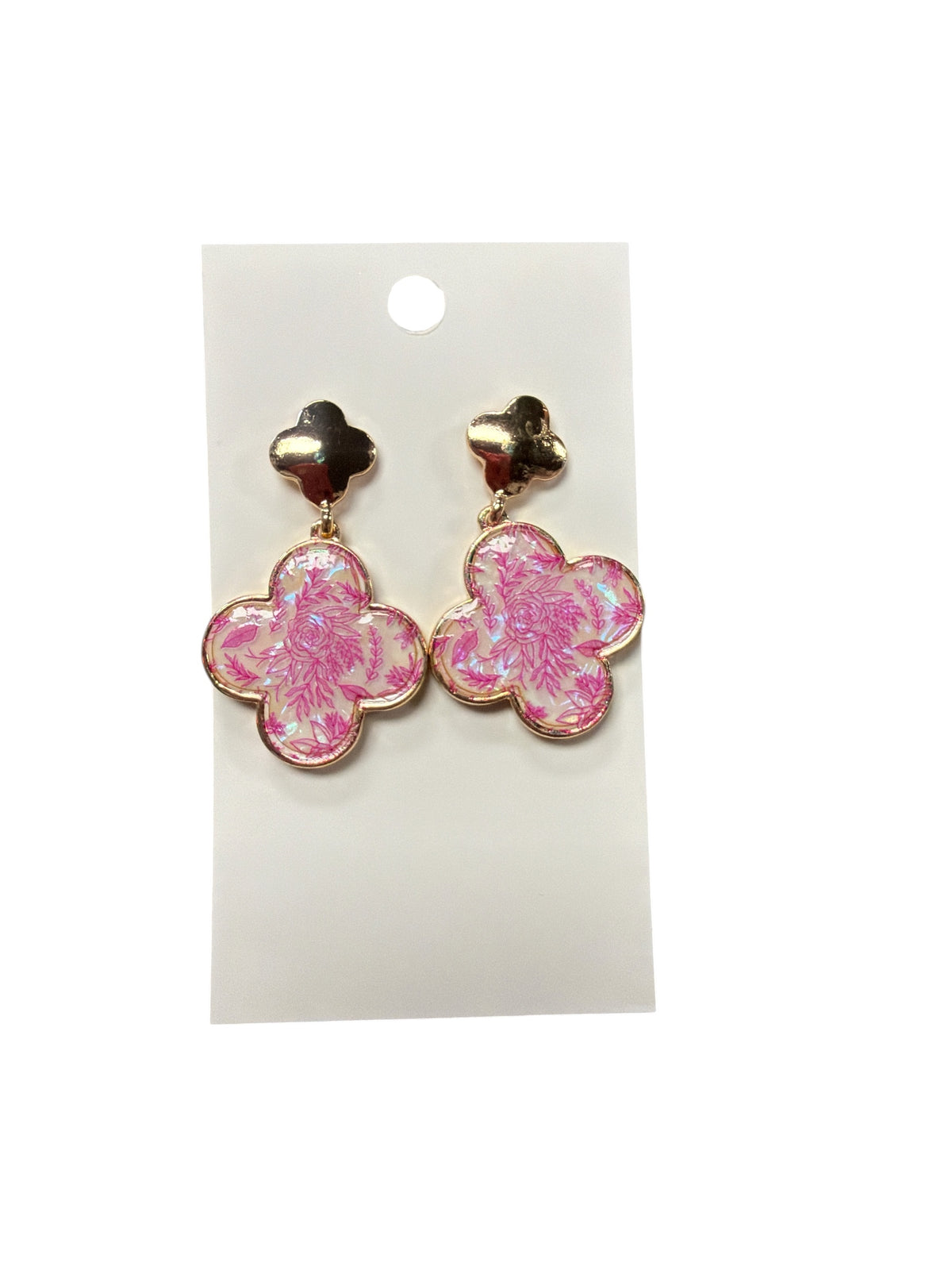Gold Clover Earring