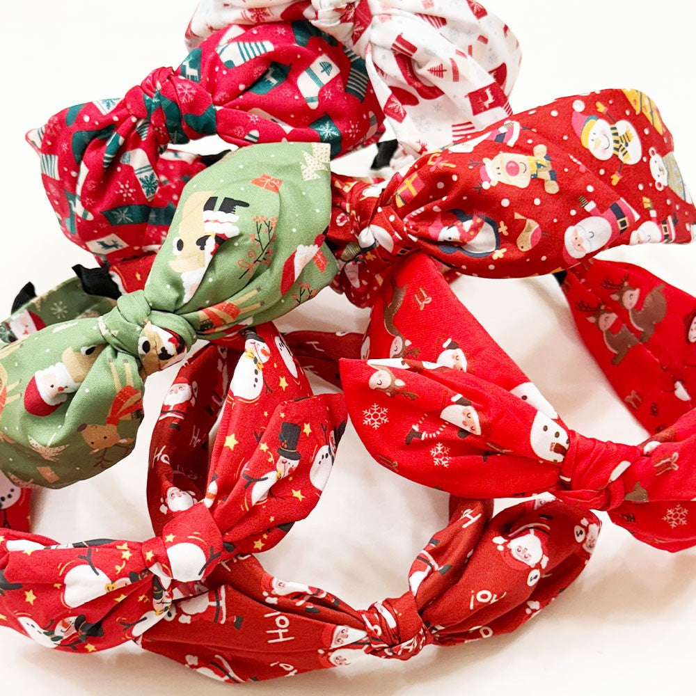 Christmas Theme Bow Headbands