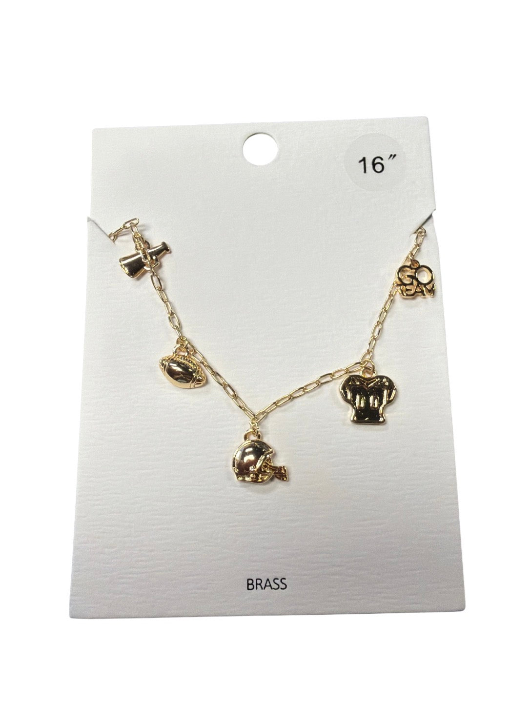 Football Charm Necklace