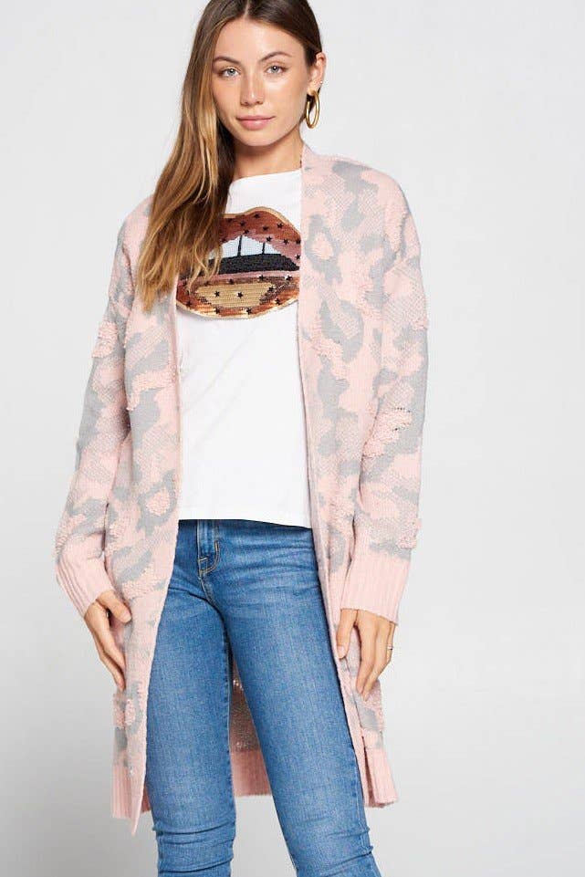 MULTI COLOR LONG SLEEVE CARDIGAN