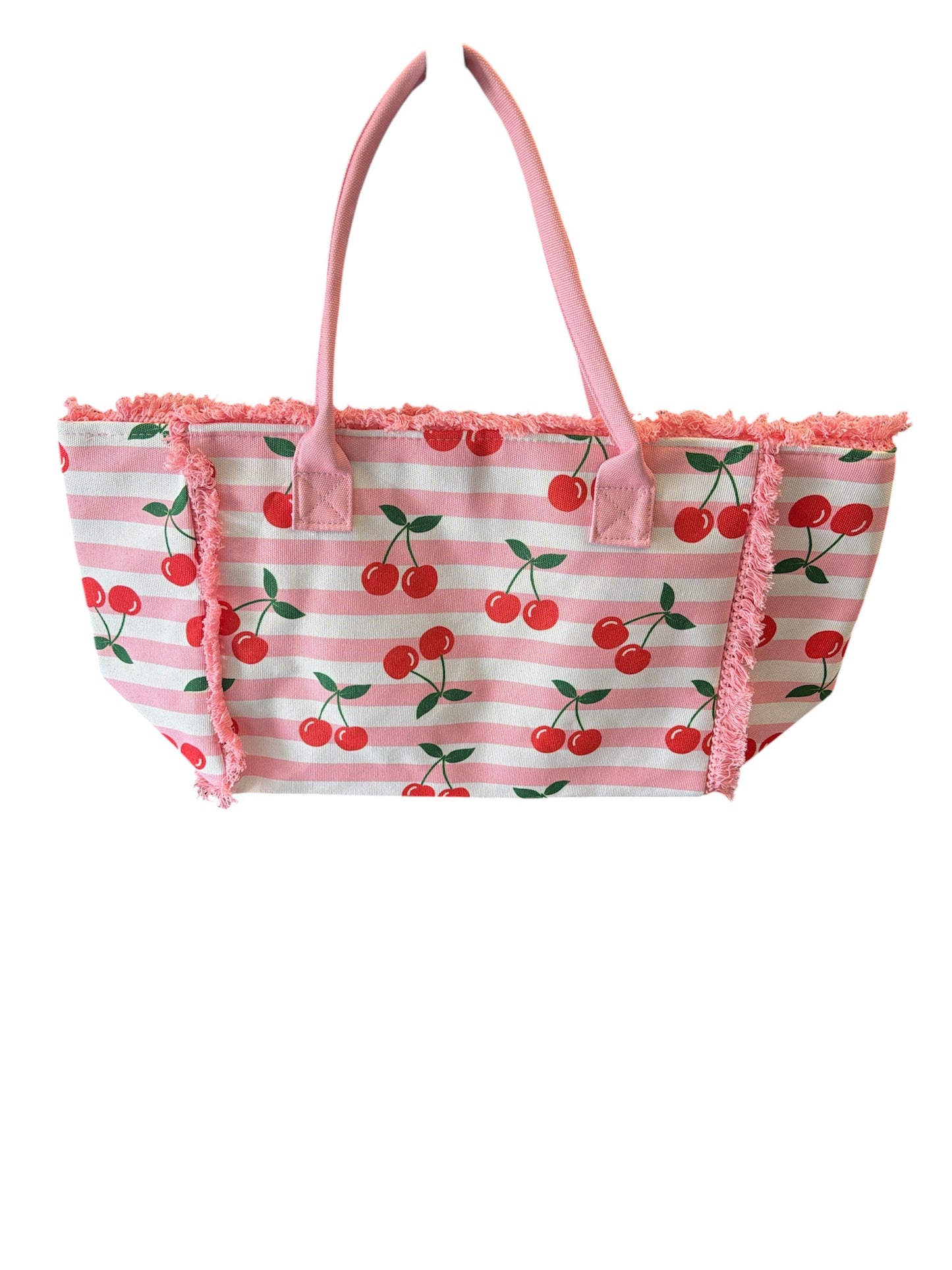 CHERRY FRINGE TOTE BAG
