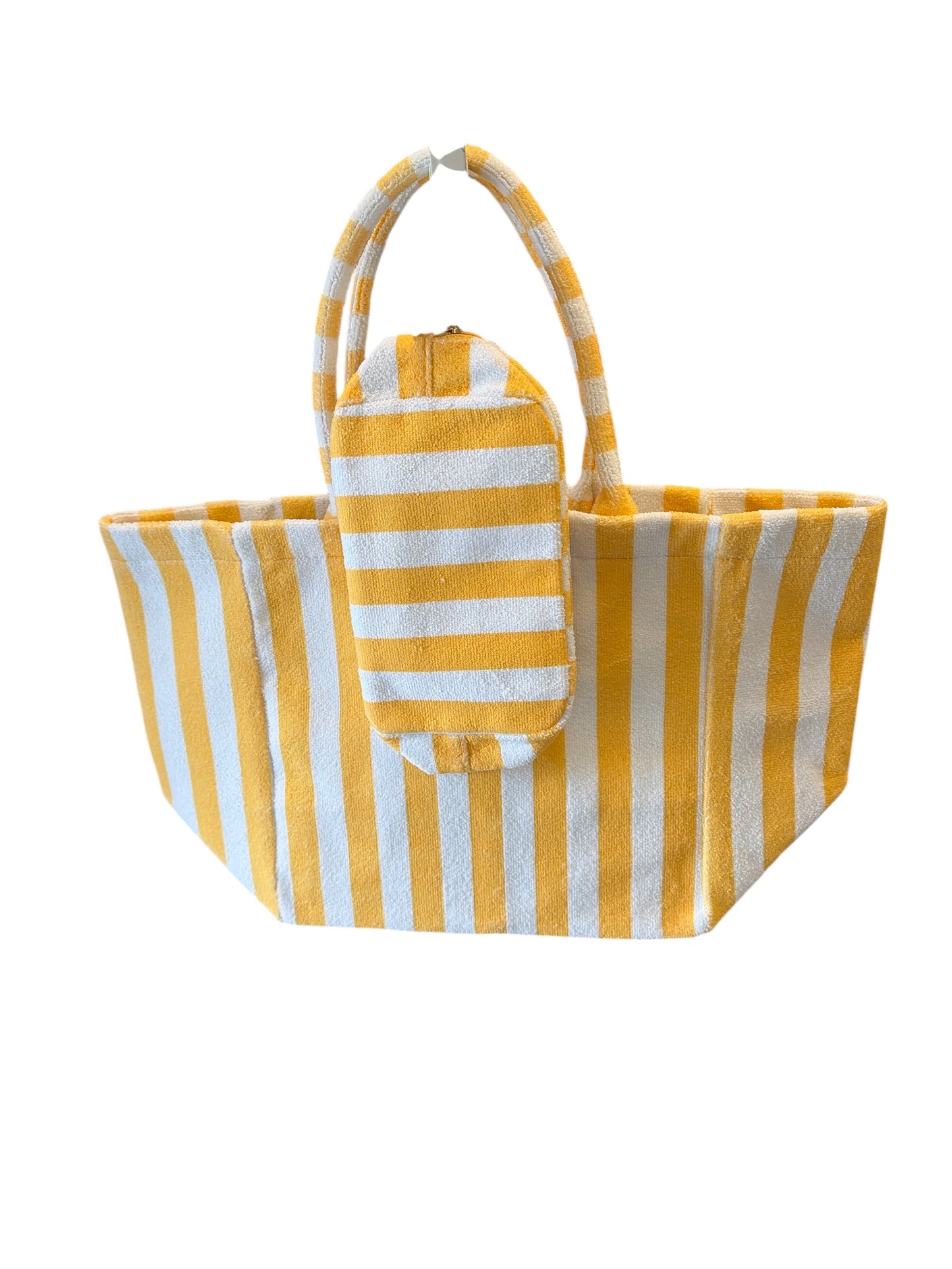 SET TERRY CLOTH JUMBO BAGS & COSMETIC BAG