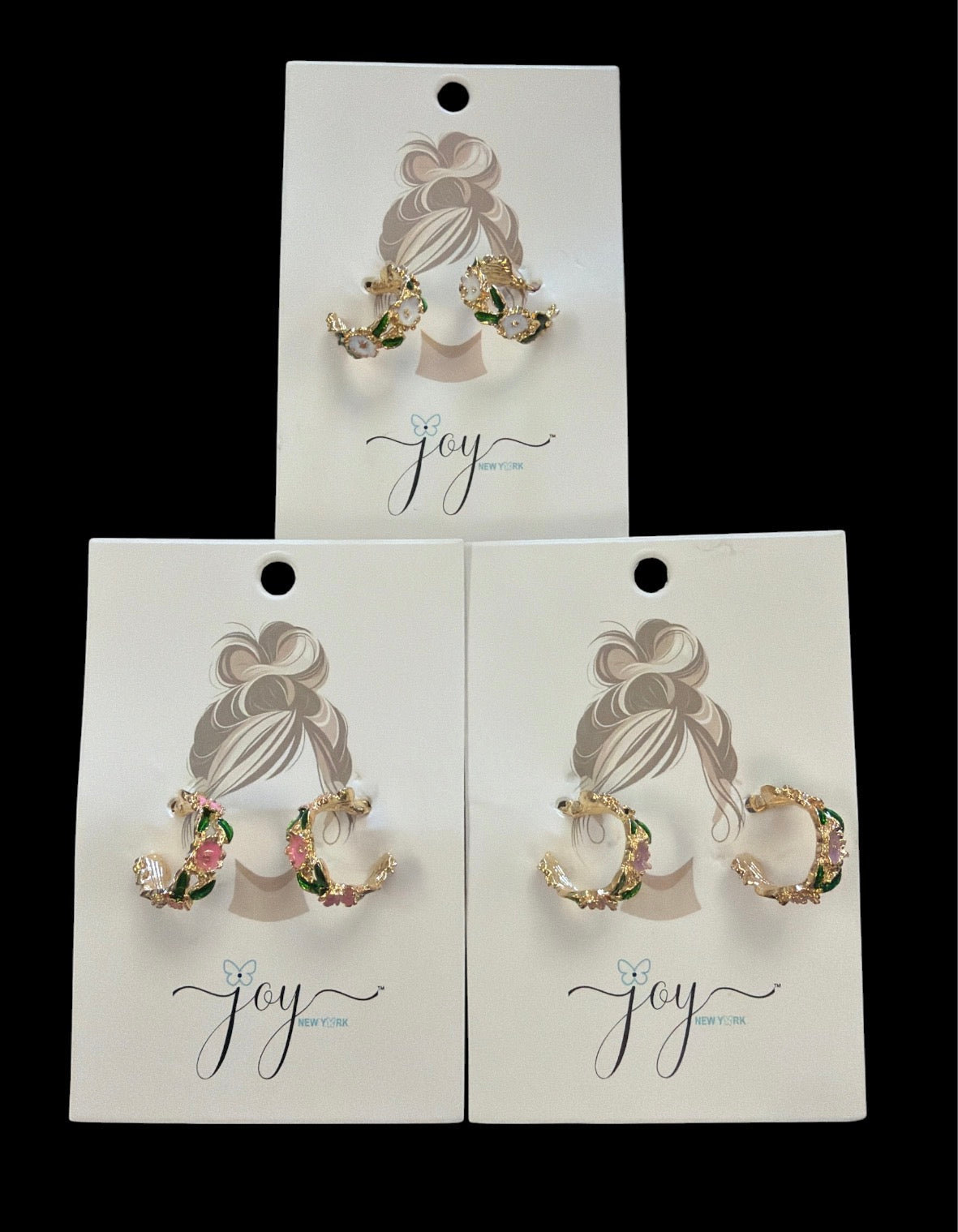 Floral Hoop Earring