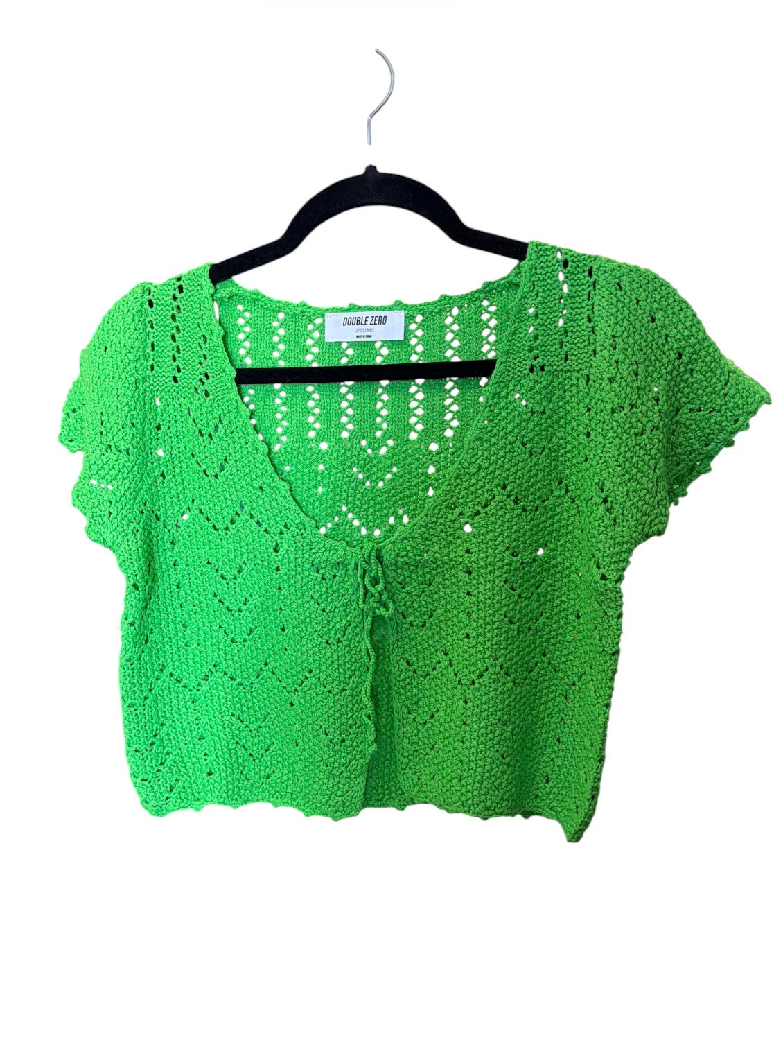 Double Zero Crochet Tie Top